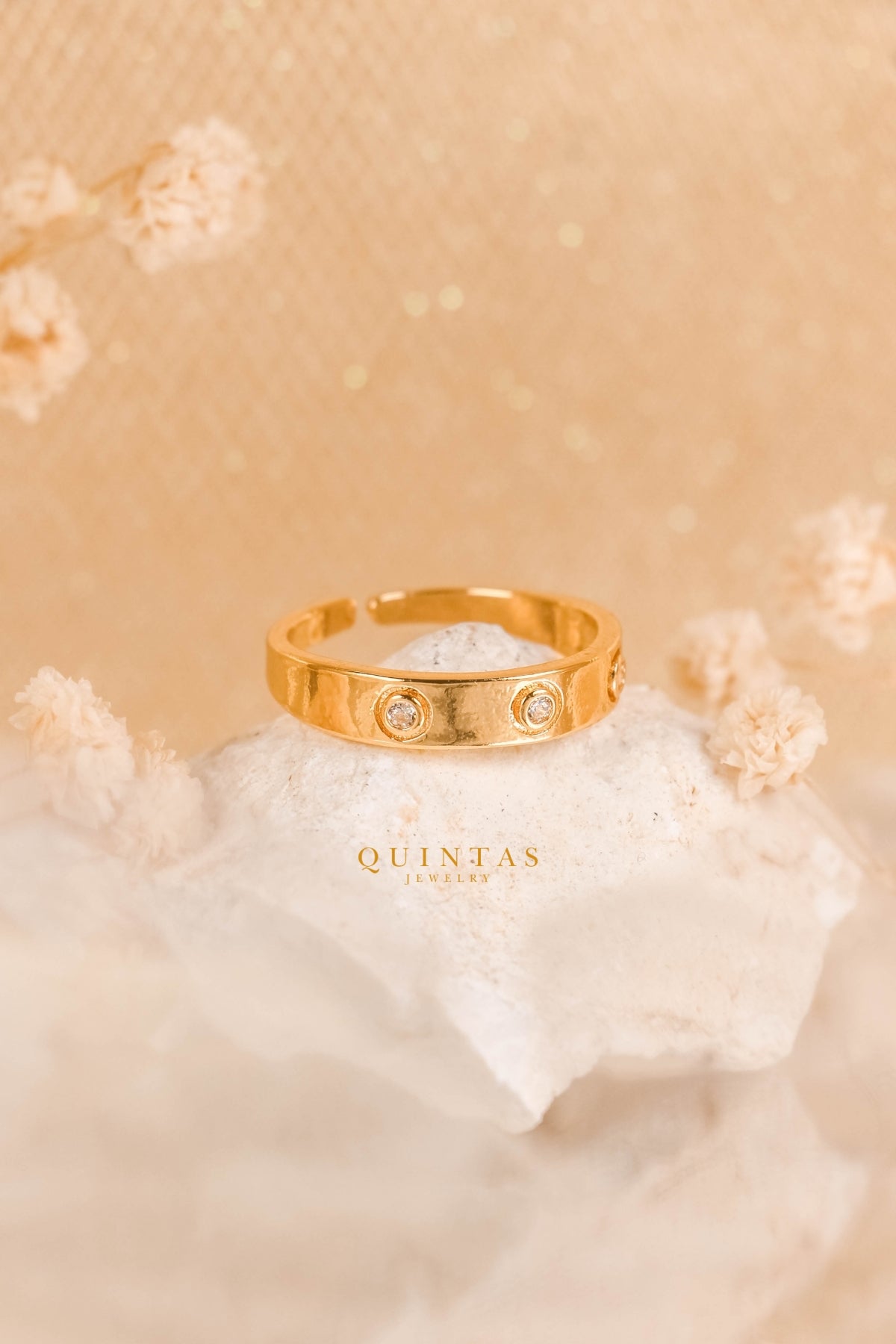 Luxury Diamond Band Ring (Adjustable)