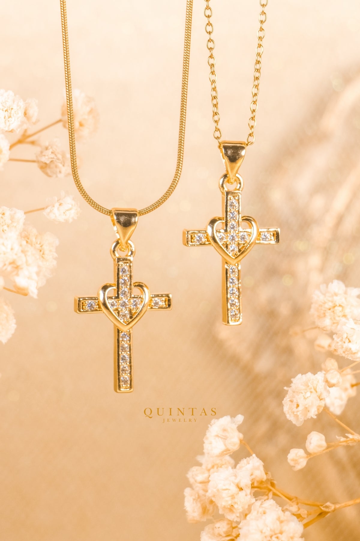 Cross Heart Necklace