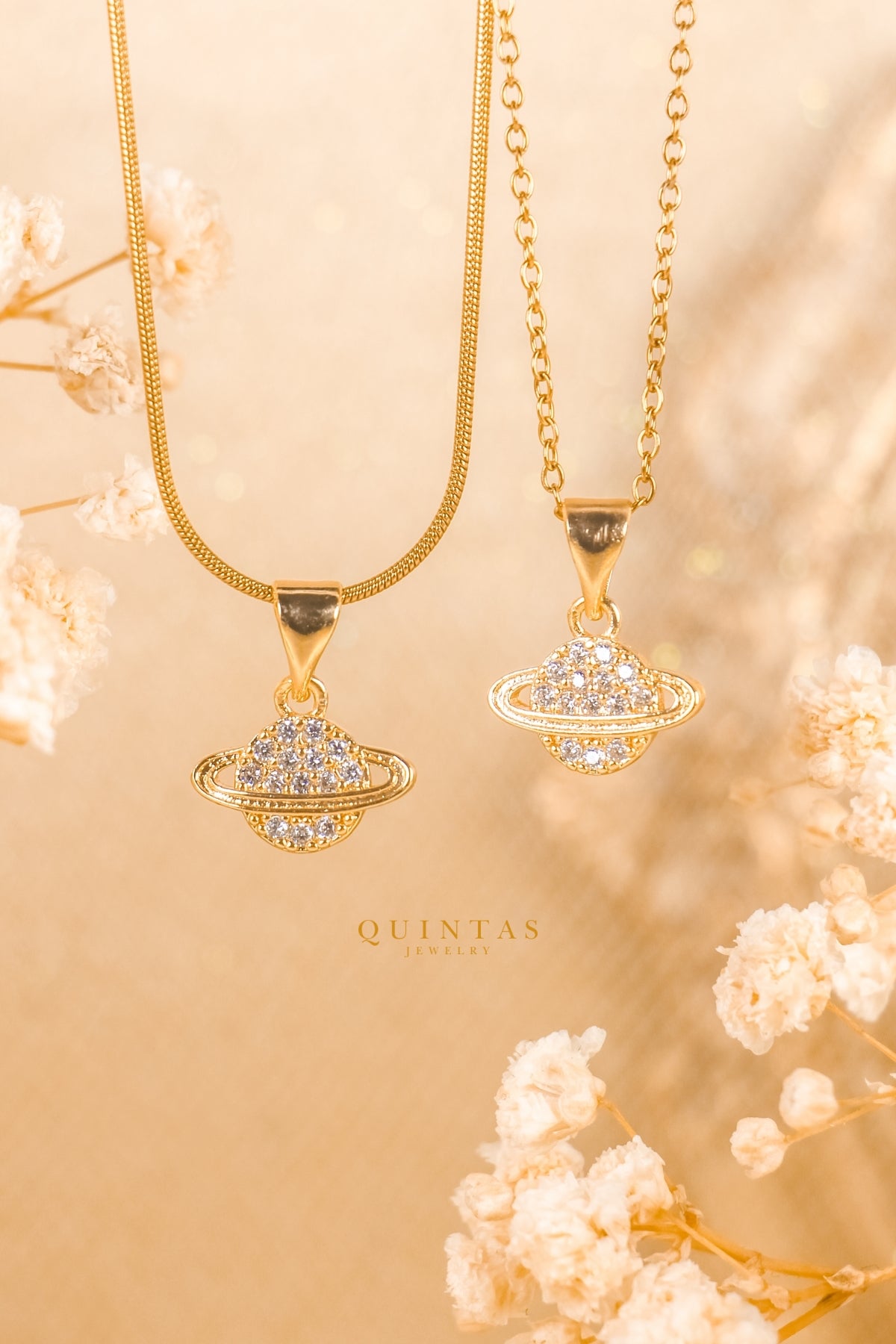 Saturn Orbit Necklace