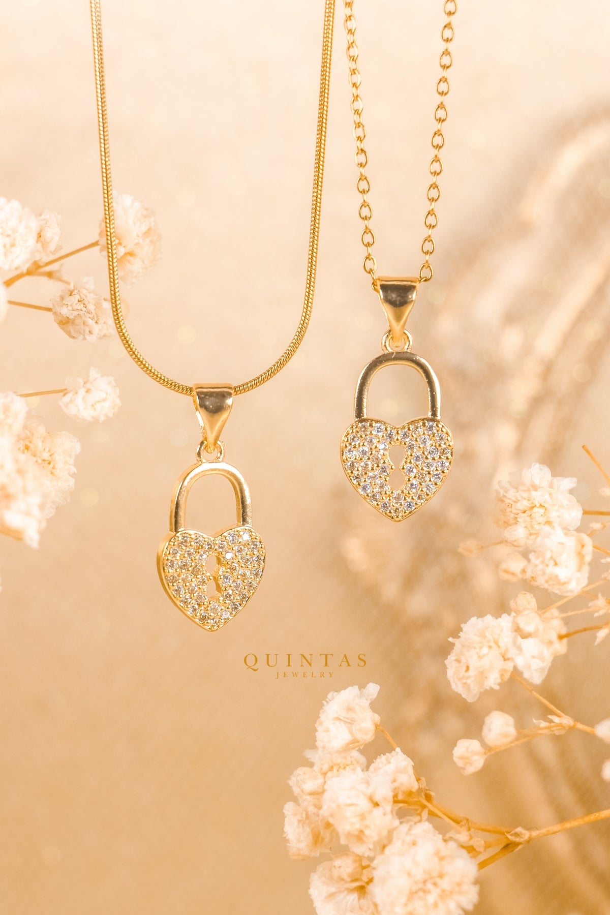 Amara Heart Lock Necklace