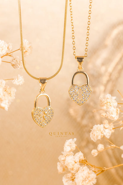 Amara Heart Lock Necklace