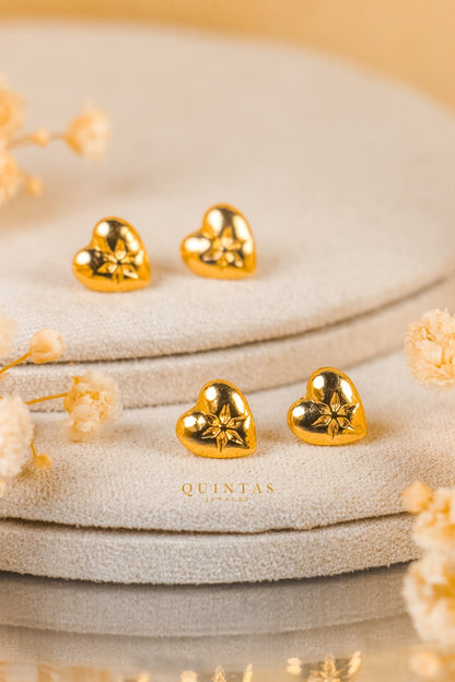 Wish Heart Stud Earrings