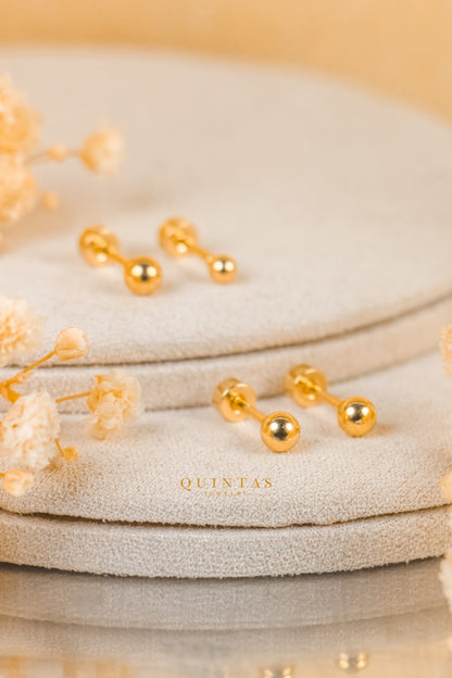 Classic Ball Flatback Earrings