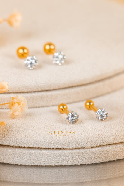Stardust Flatback Earrings