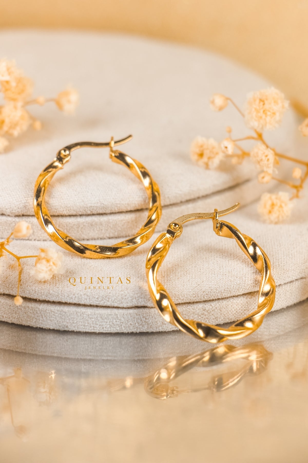 Seraphine Twisted Hoop Earrings