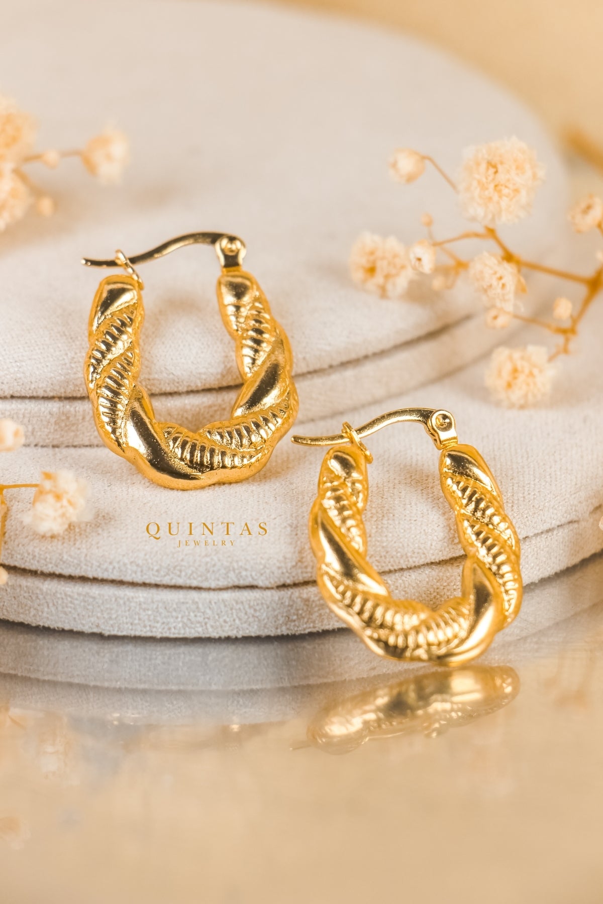 Aurelle Braided Hoop Earrings