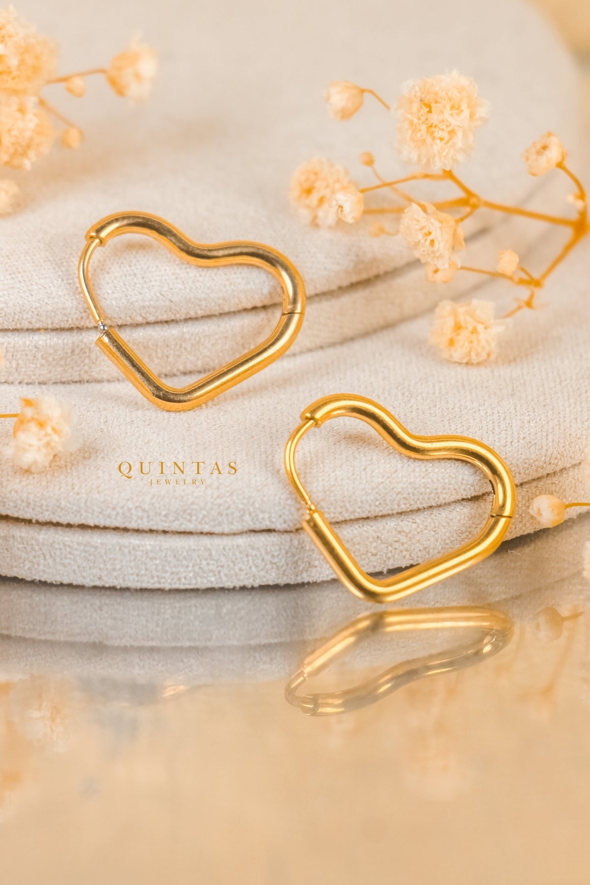 Amor Heart Hoop Earrings