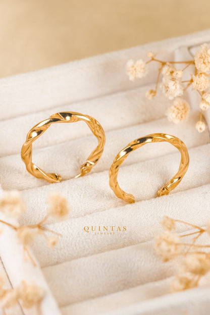Seraphine Twisted Hoop Earrings