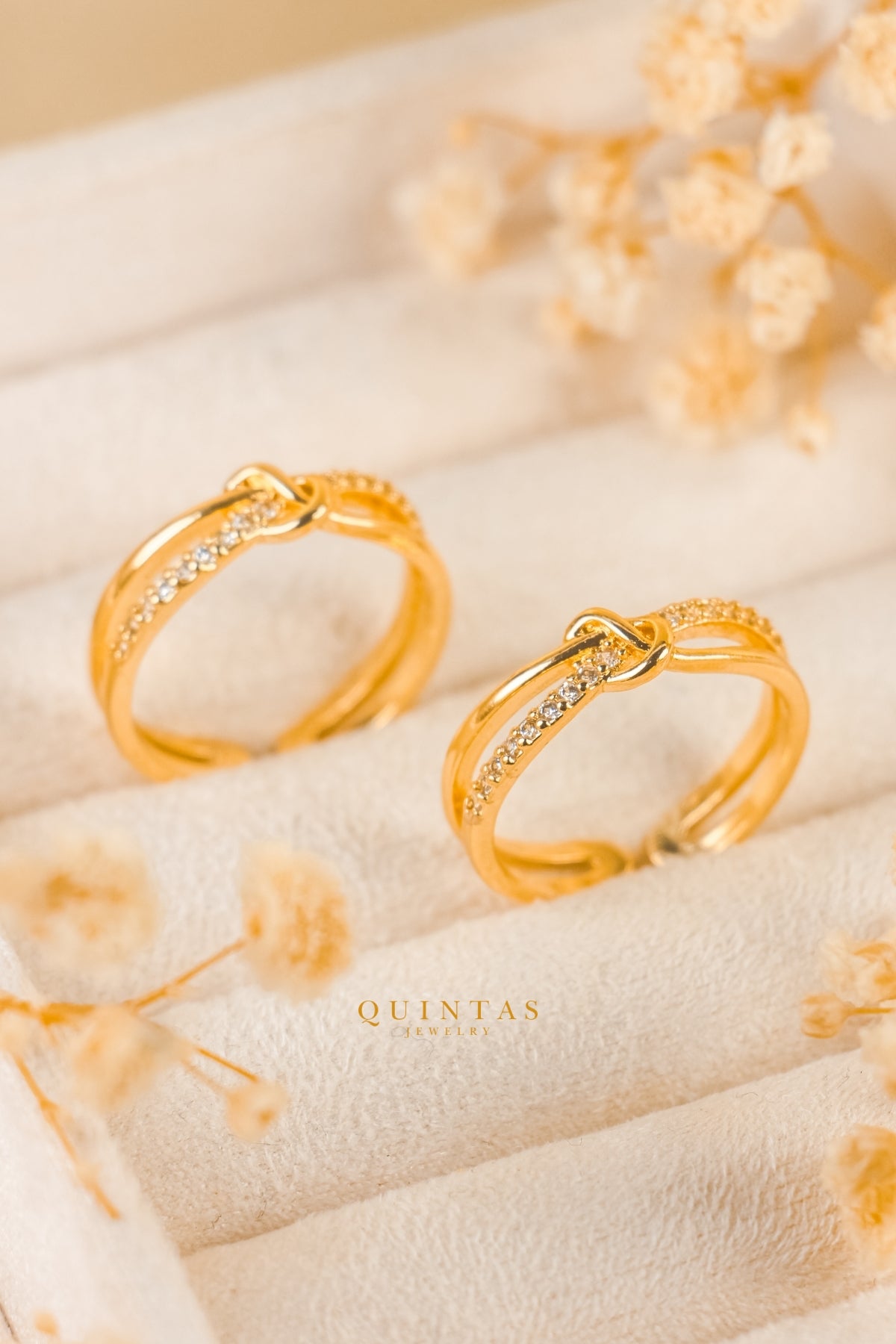 Liora Knot Gold Ring (Adjustable)