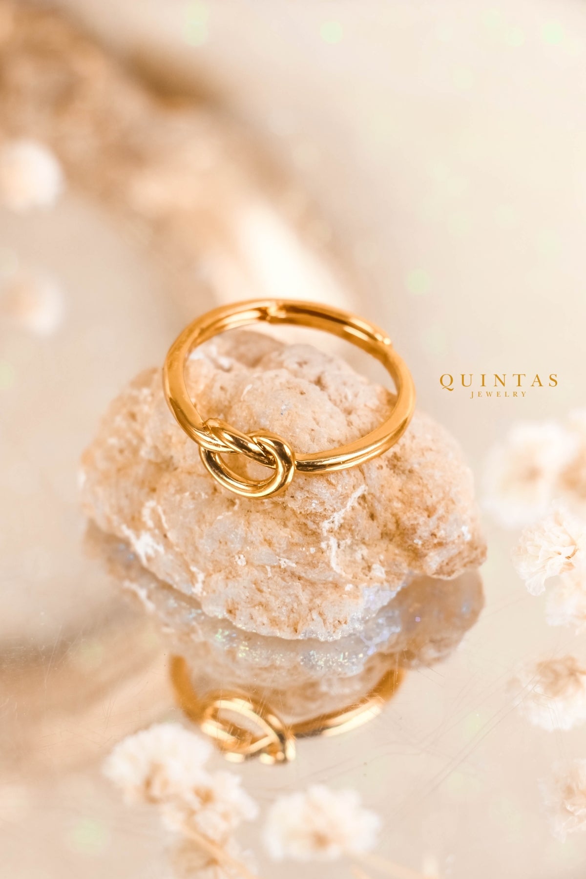 Promise Knot Ring by QUINTAS (Adjustable)