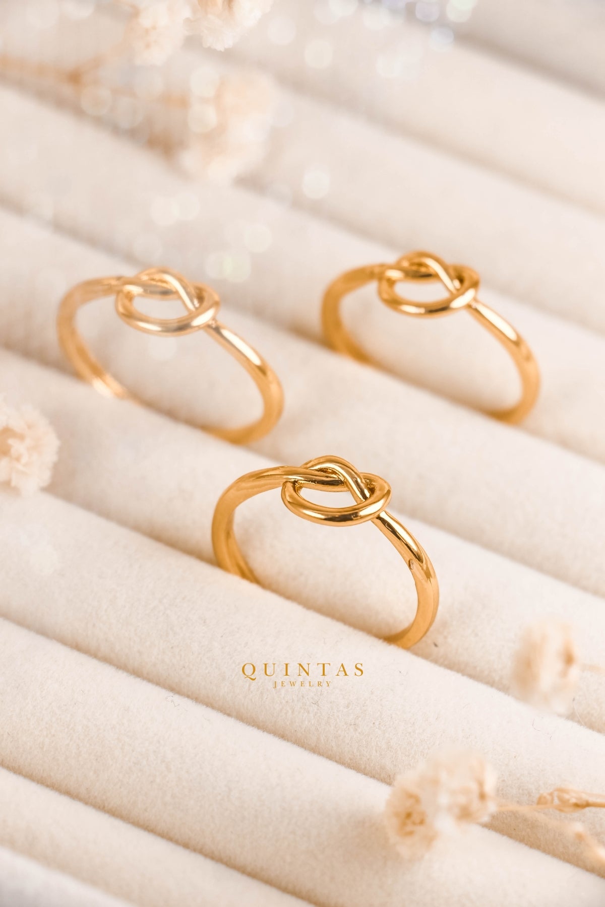 Promise Knot Ring by QUINTAS (Adjustable)