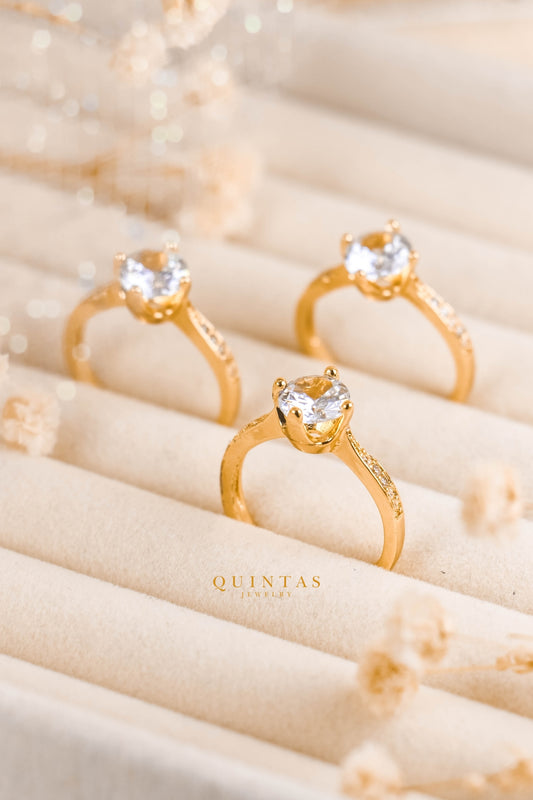 Katherine Diamond Circle Ring (Adjustable)