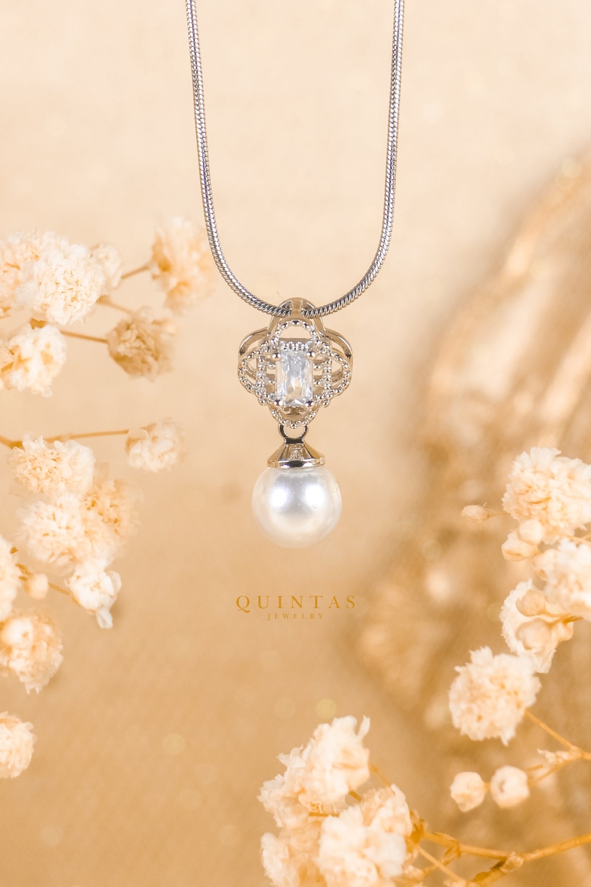 Margaux Pearl Drop Necklace