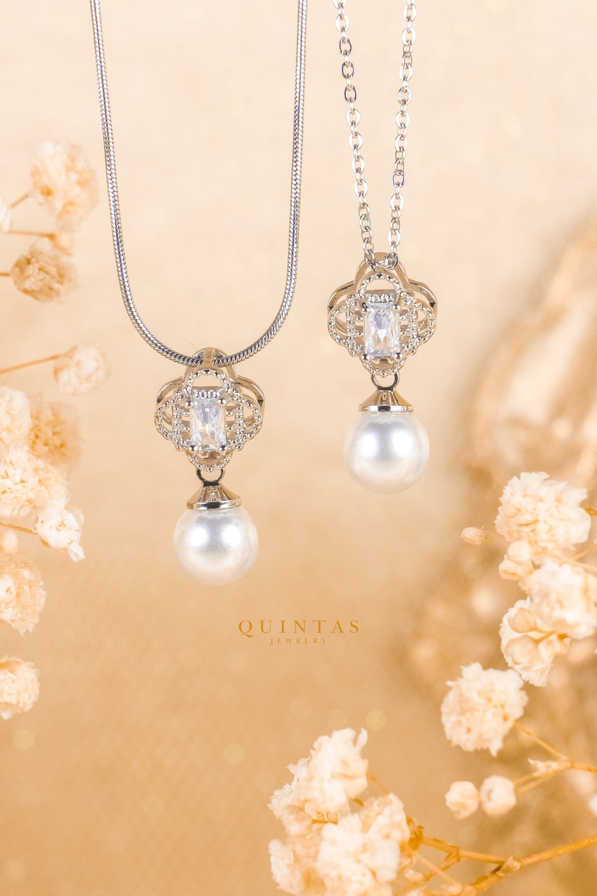 Margaux Pearl Drop Necklace