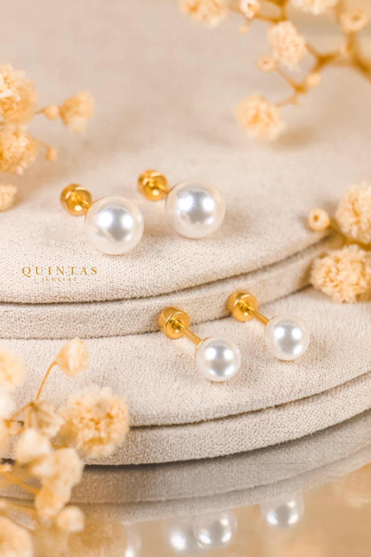 Grace Pearl Stud Earrings