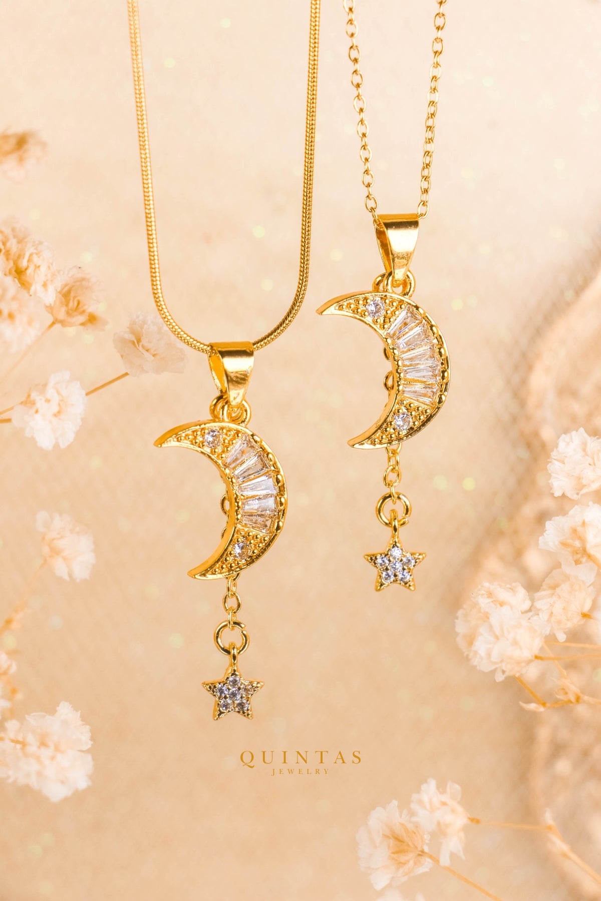 The Wishing Moon and Star Necklace