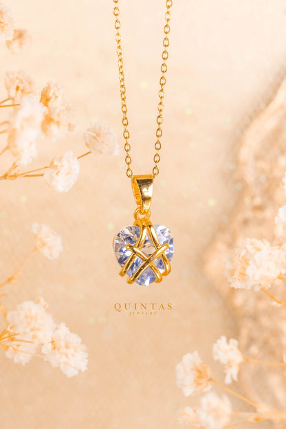 Royal Diamond Heart Necklace