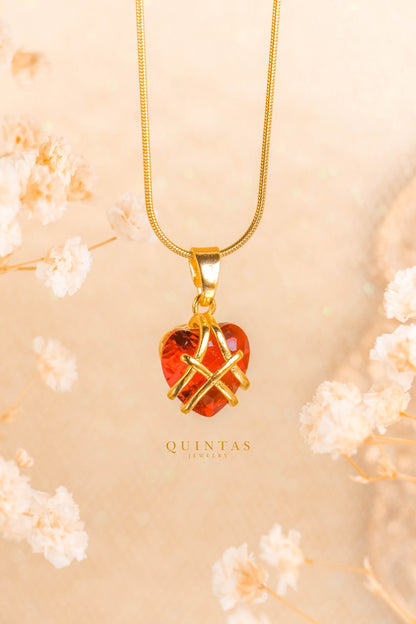 Royal Diamond Heart Necklace