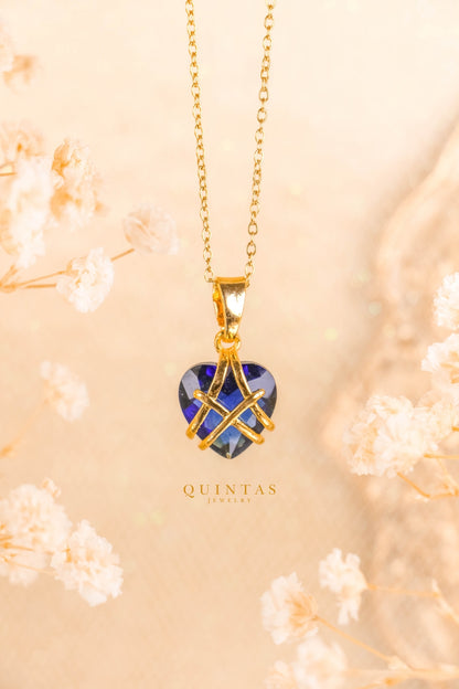 Royal Diamond Heart Necklace