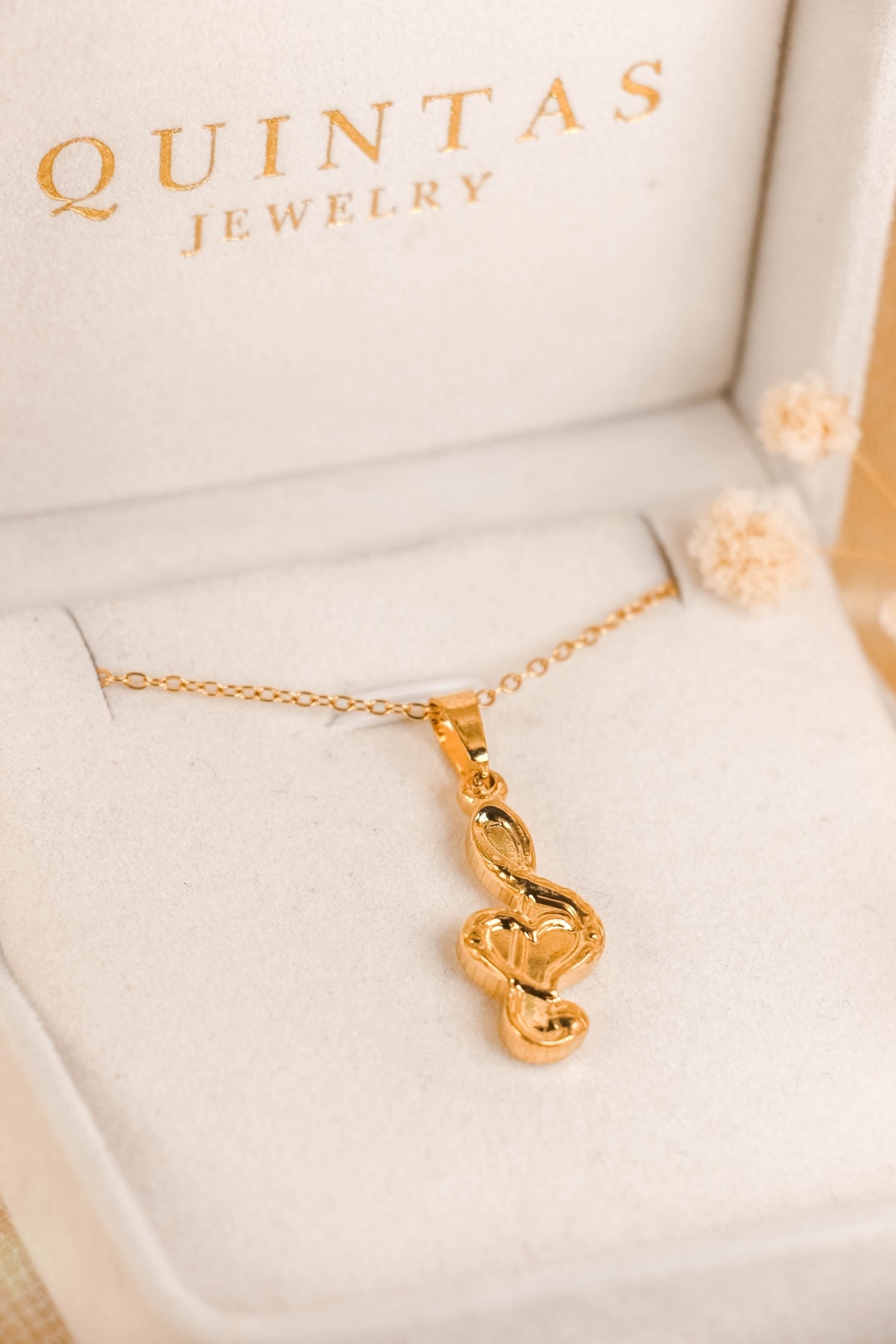 G-Clef Heart Note Necklace