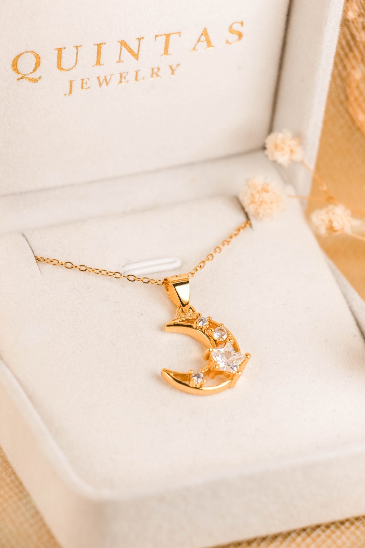 Amaris Moon Diamond Necklace