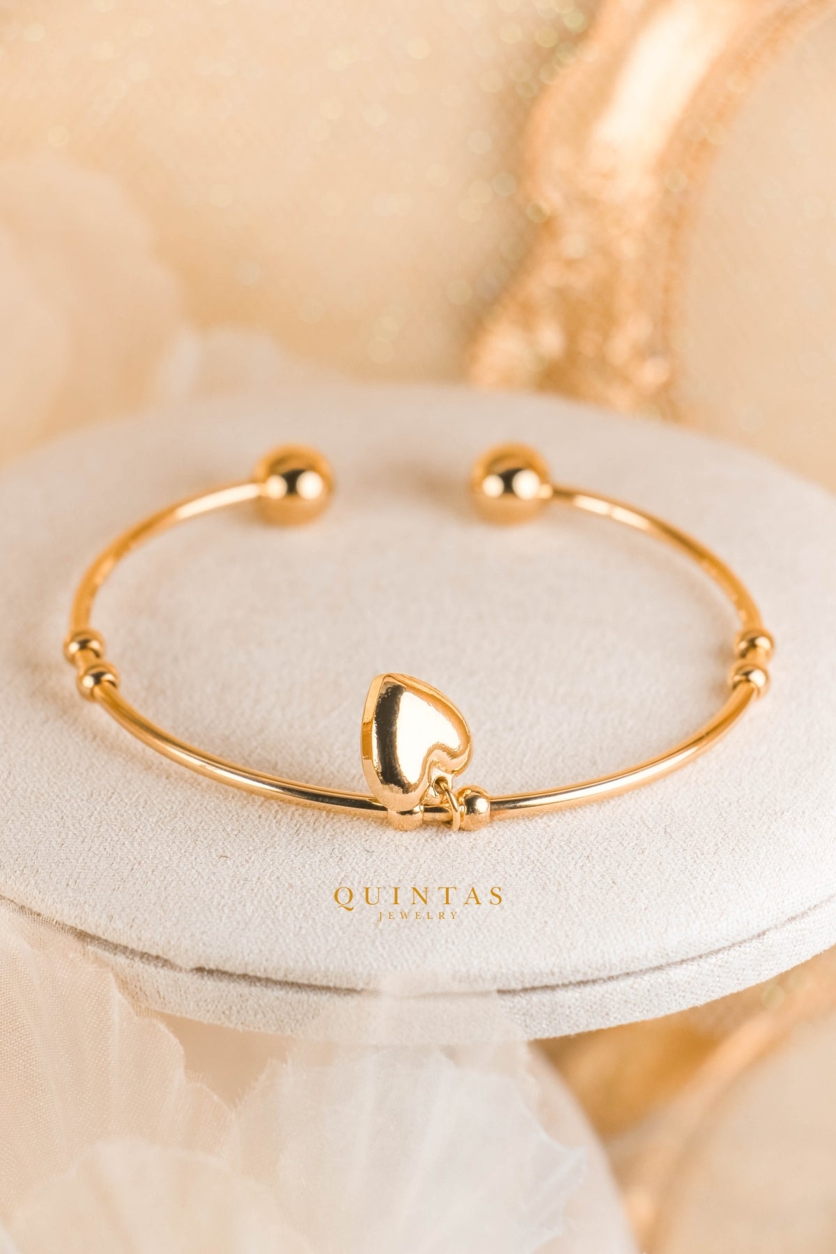 Odette Heart Bangle Bracelet