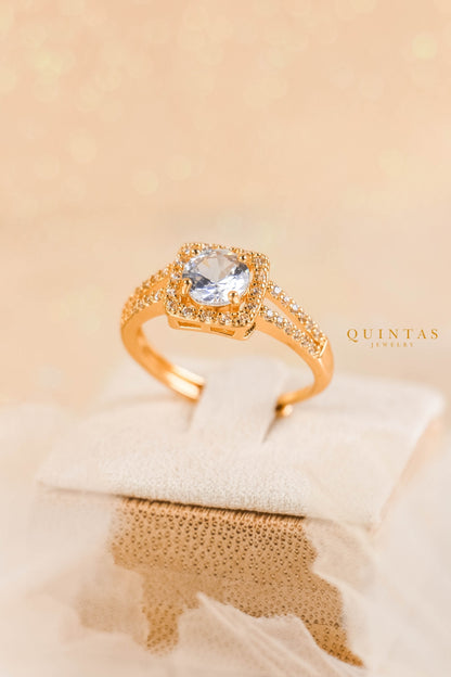 Megan Square Diamond Ring (Adjustable)