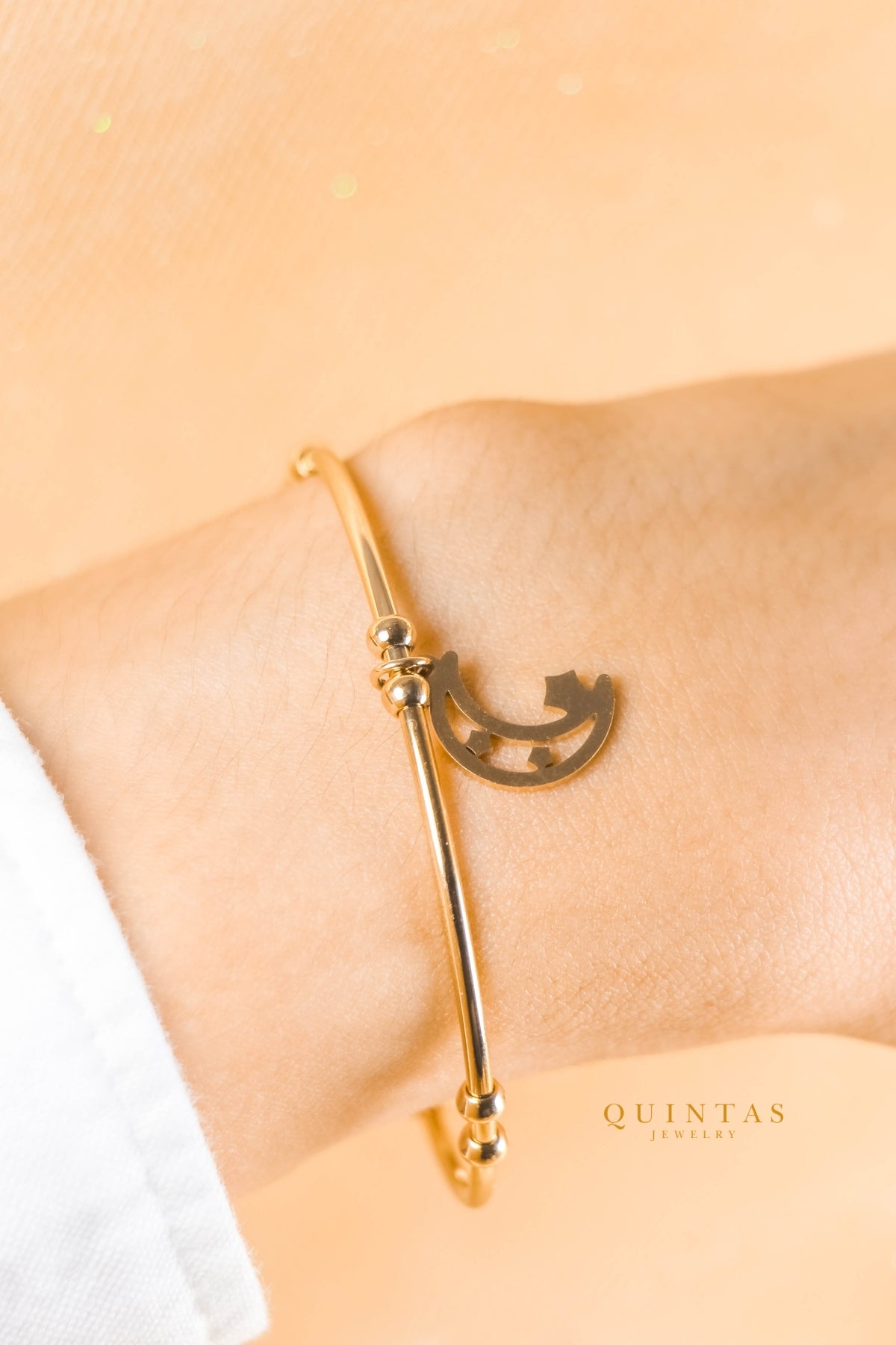 Dreamy Moon Bangle Bracelet