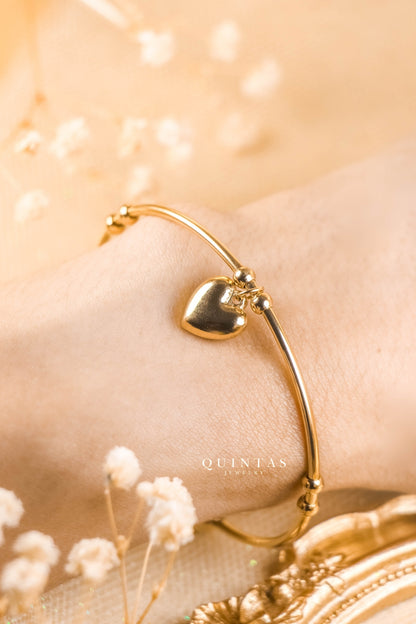 Odette Heart Bangle Bracelet