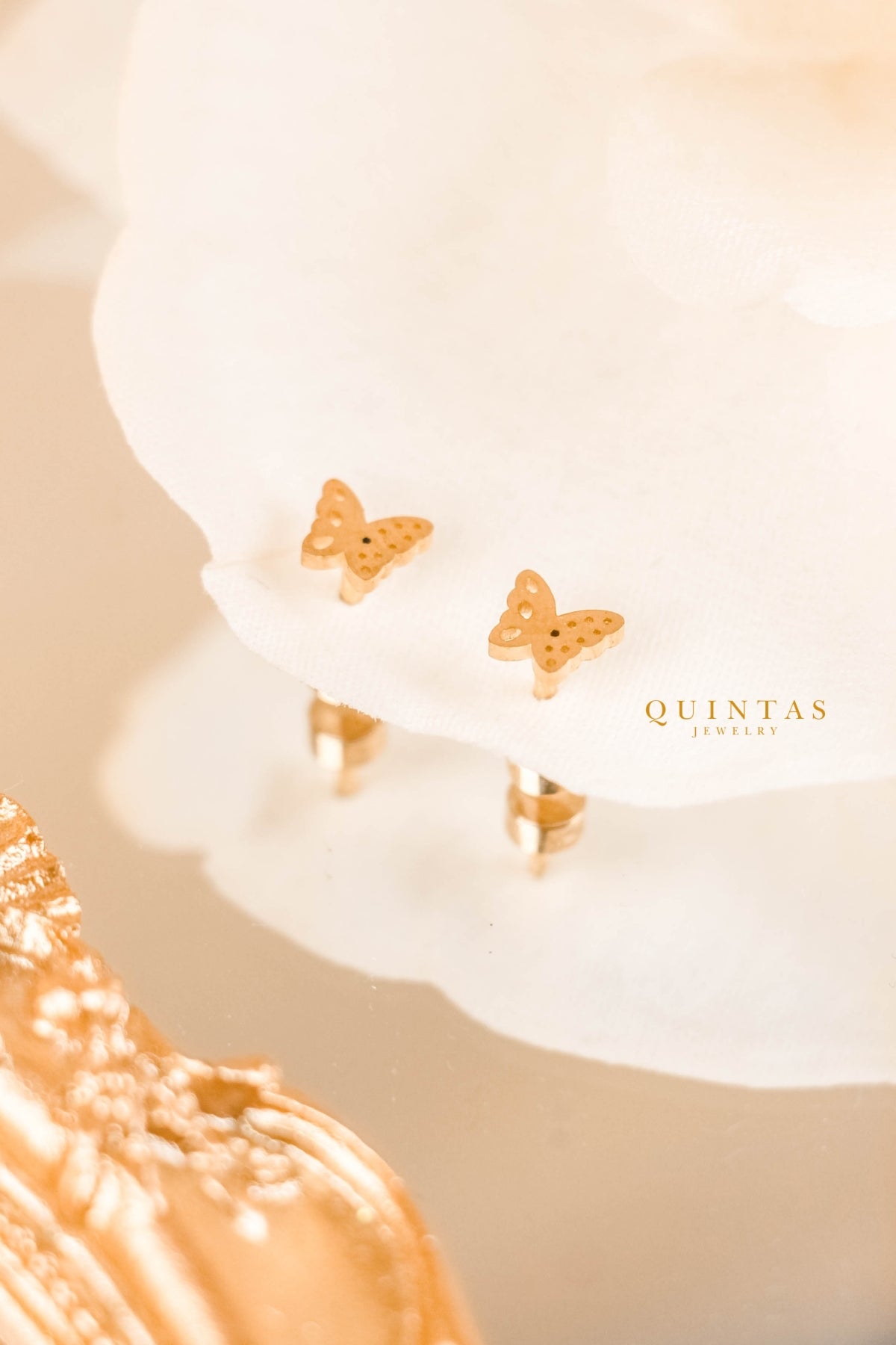 Zyra Butterfly Stud Earrings