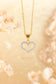 Althea Iced Heart Necklace