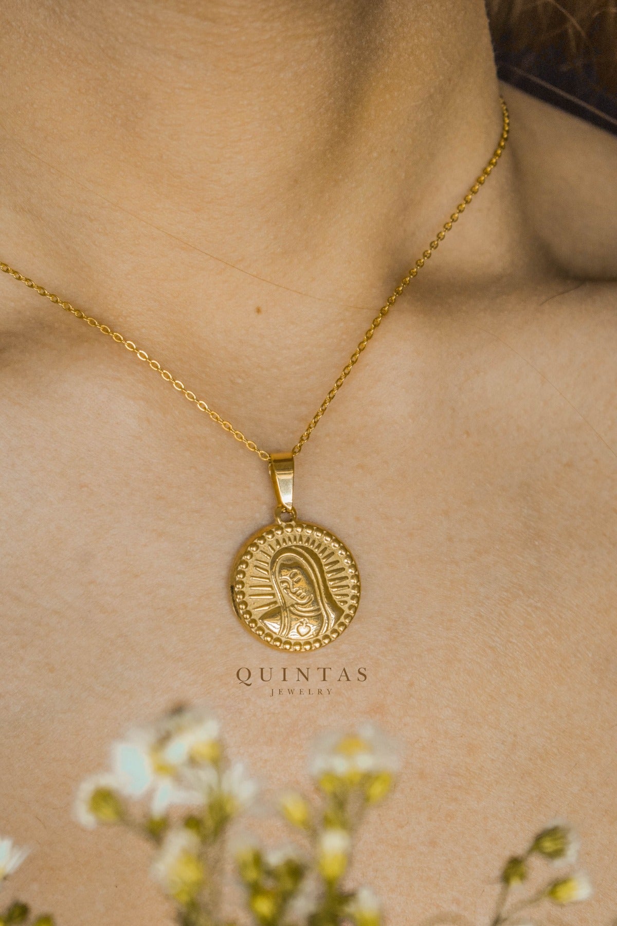 Mary Medallion Necklace