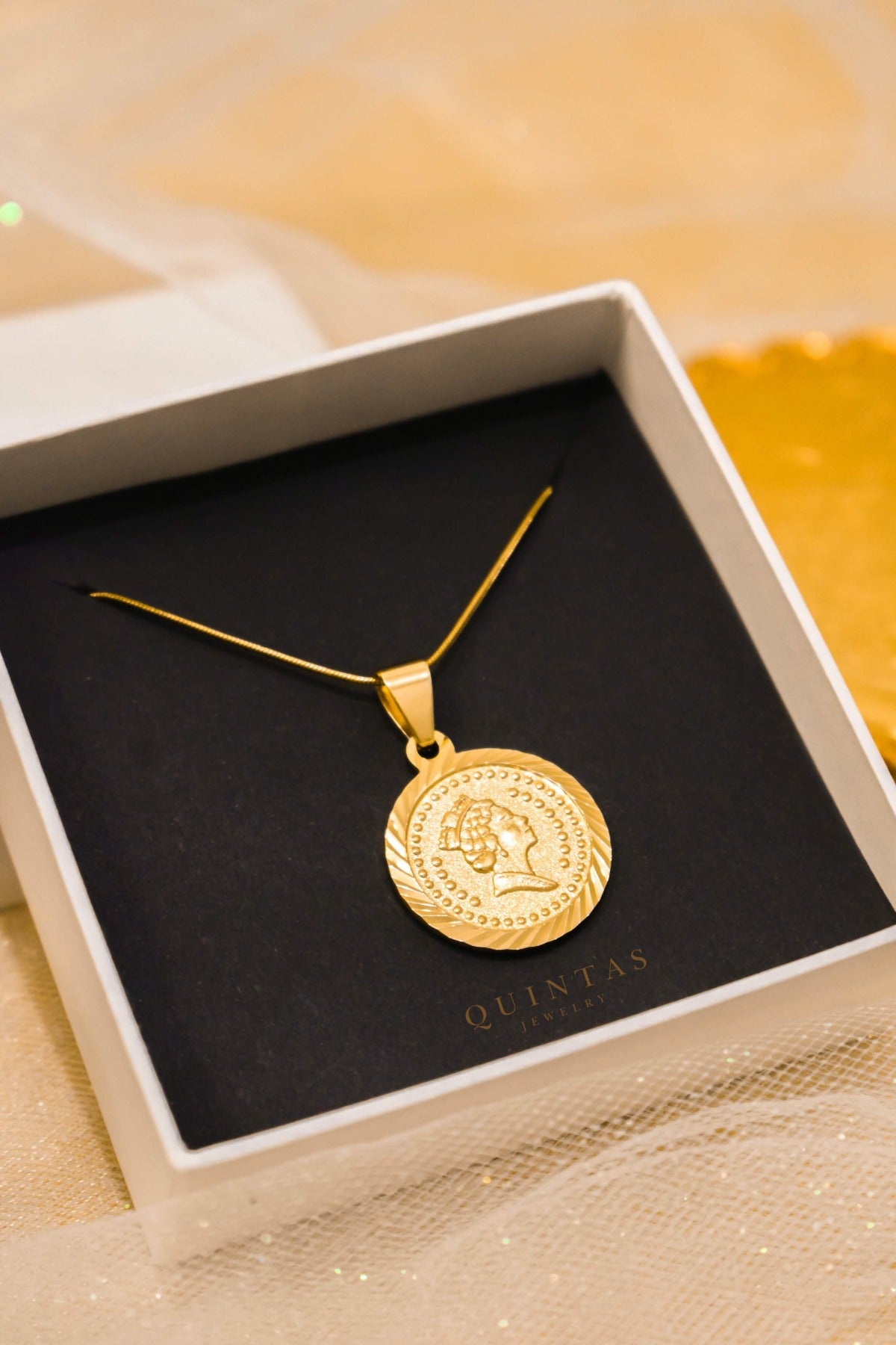Queen Elizabeth Medallion Necklace