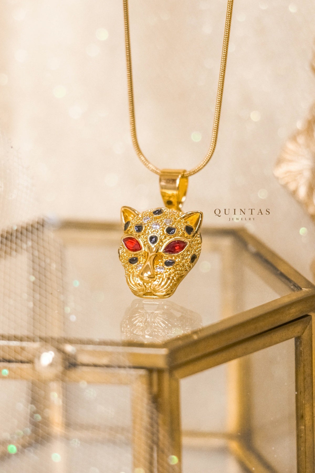 Panther gold necklace Clearance
