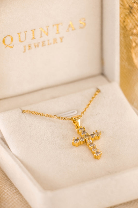 Classic Iced Cross Necklace