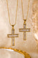 Bold Iced Cross Necklace