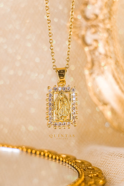 Mother Mary Diamonds Necklace