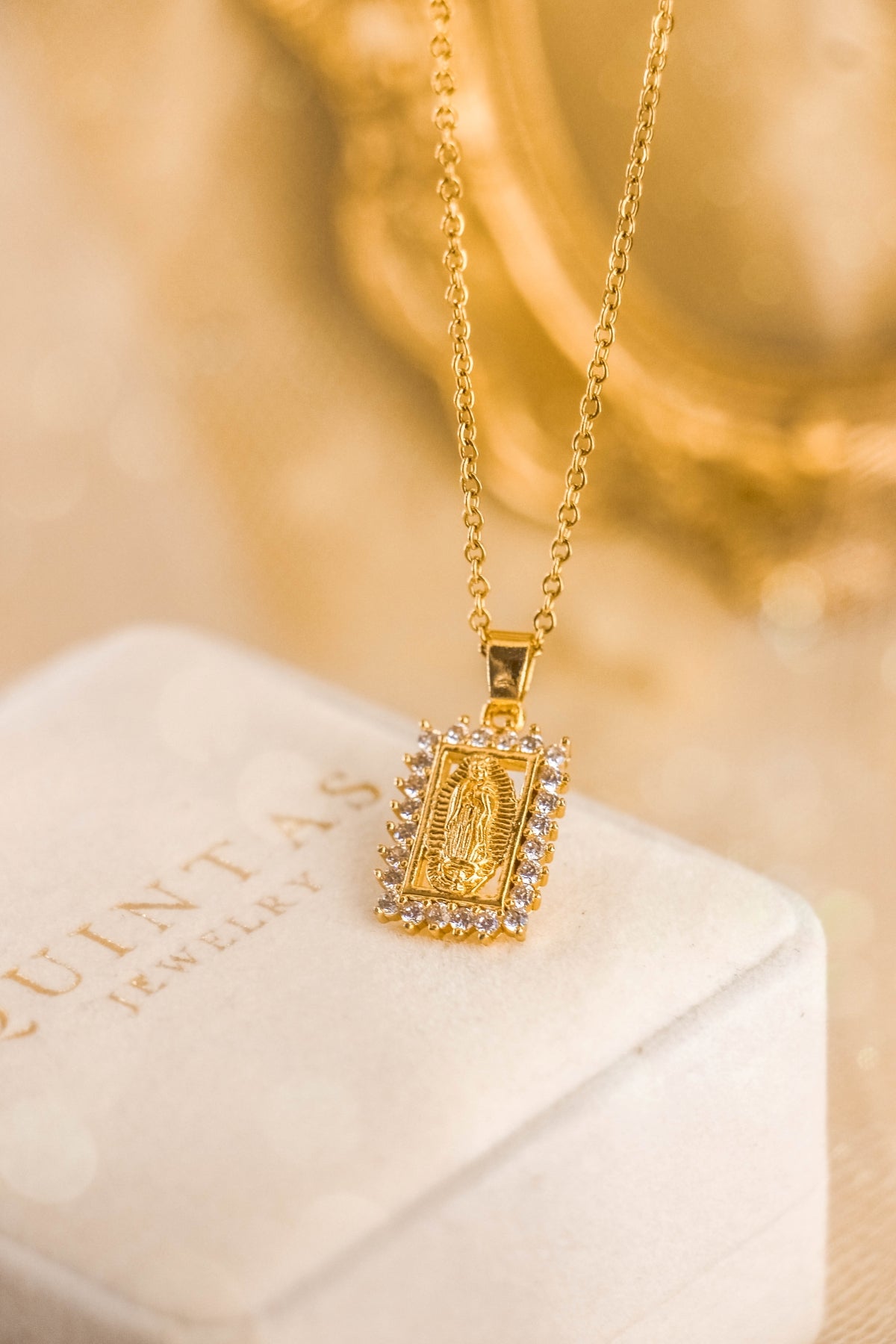 Mother Mary Diamonds Necklace