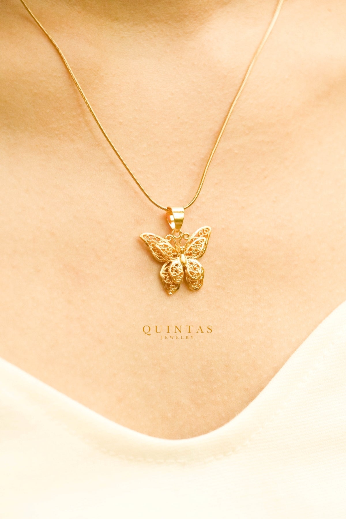 Aria Grand Butterfly Necklace