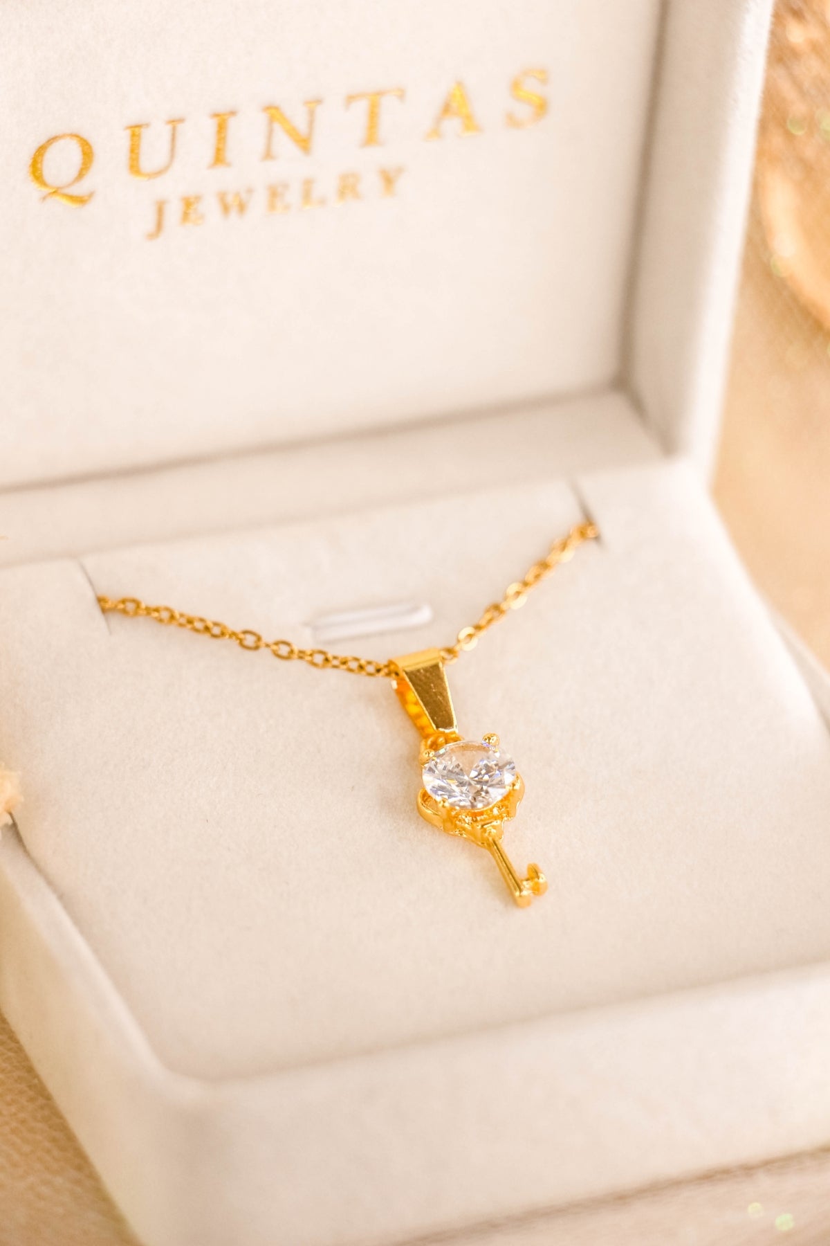 Diamond Key Necklace