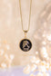 Black Coin Zodiac Sign Necklace