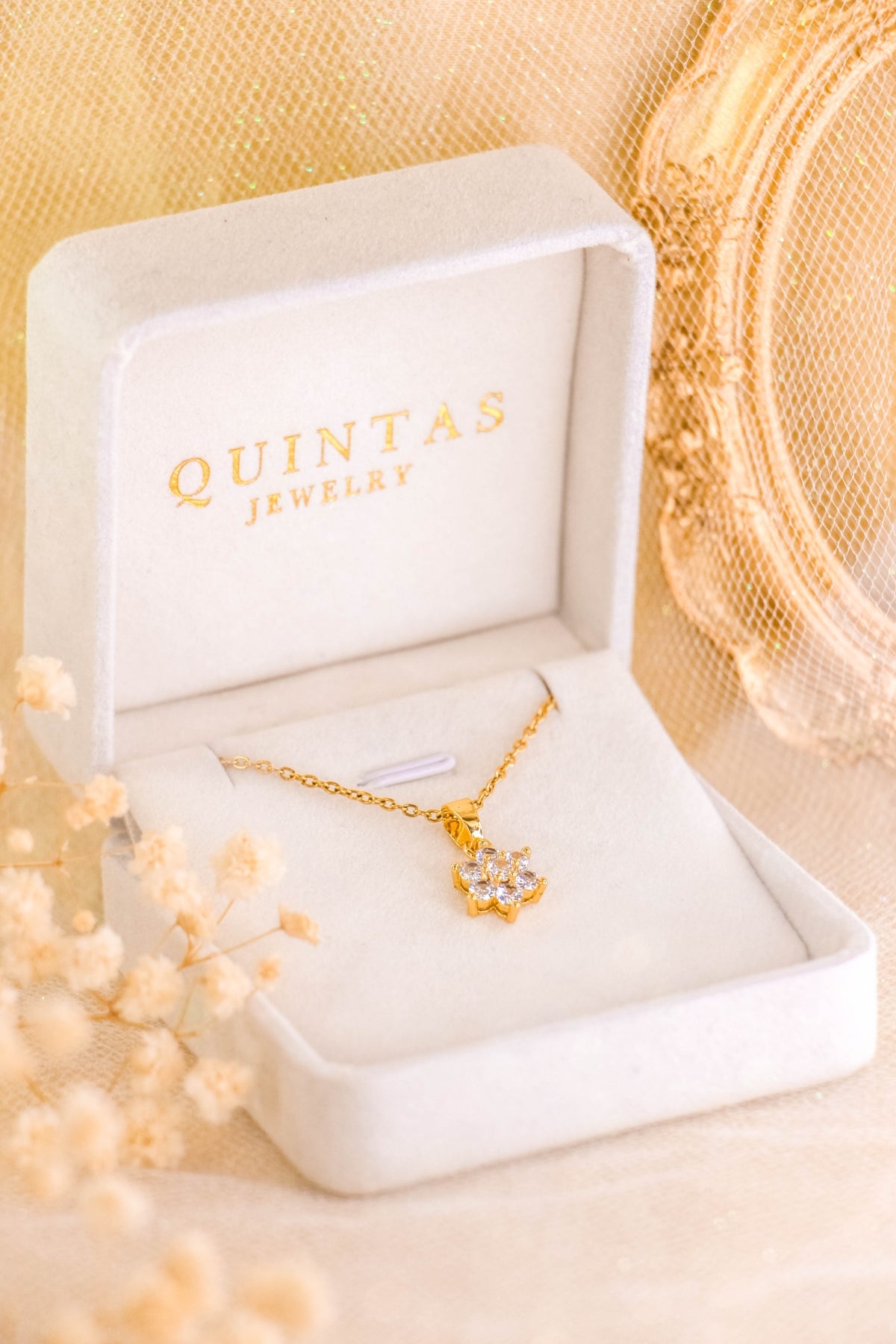 Crystal Flower Necklace