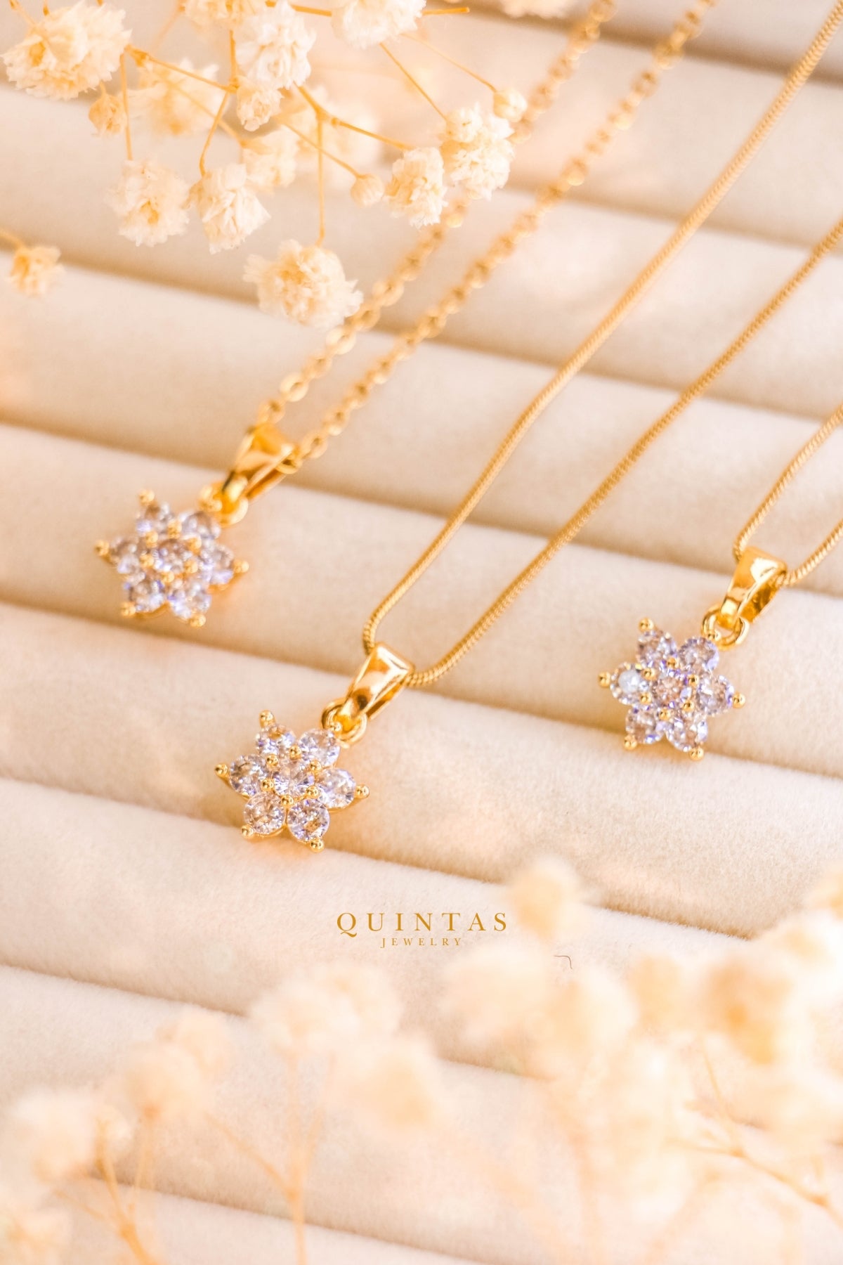 Crystal Flower Necklace
