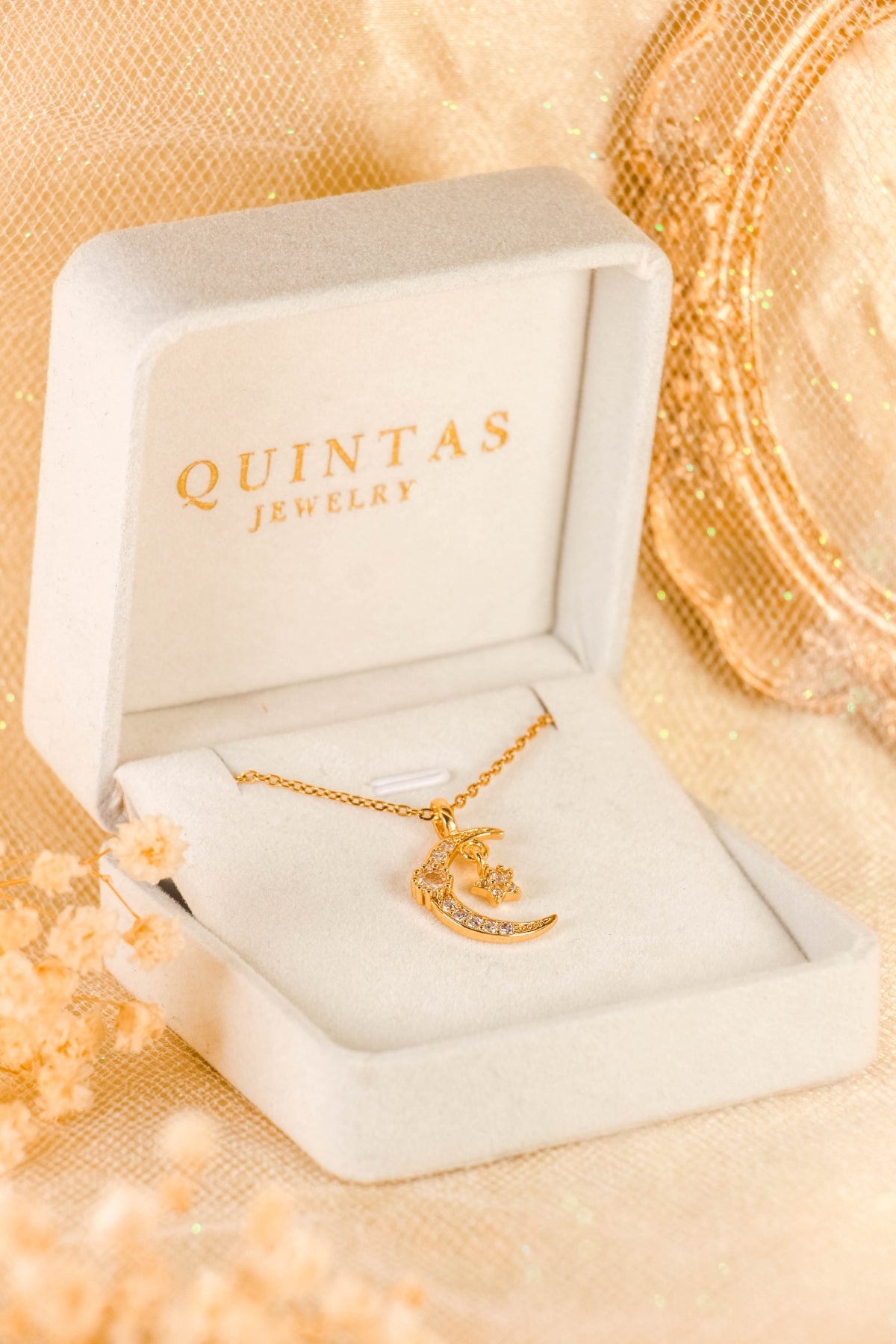 Luna Moon and Star Necklace