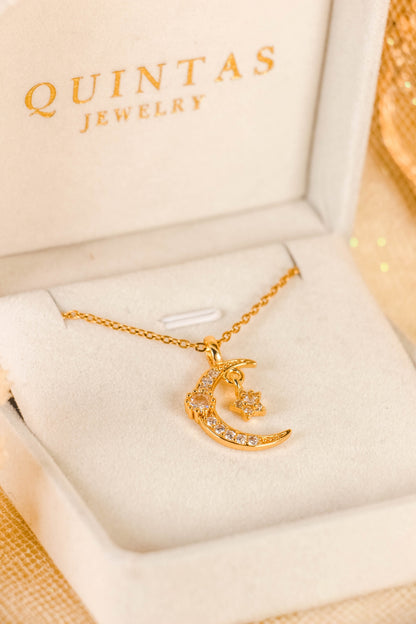 Luna Moon and Star Necklace