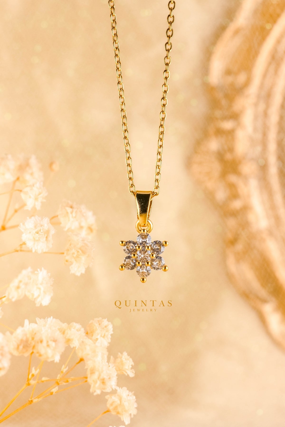 Crystal Flower Necklace