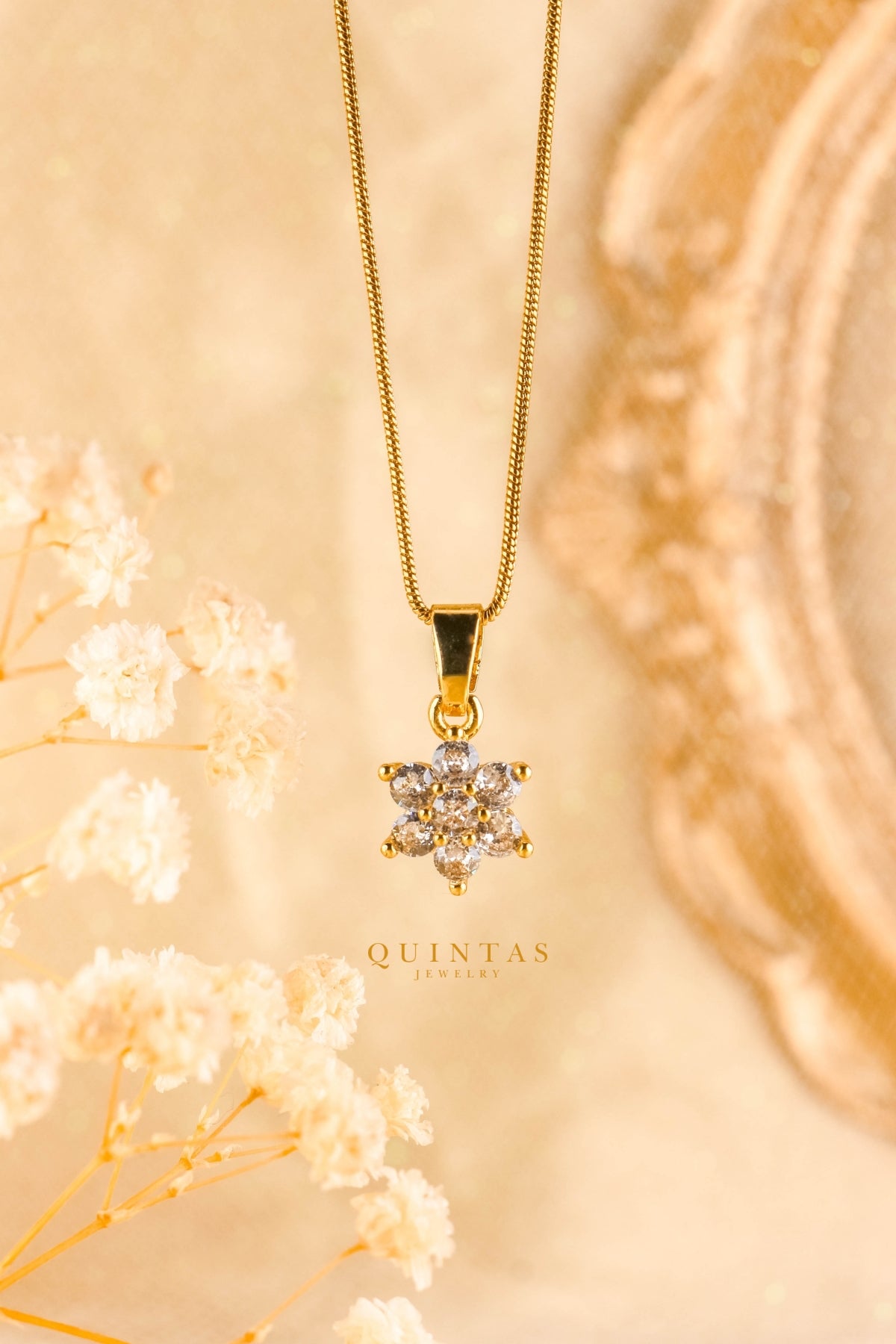 Crystal Flower Necklace