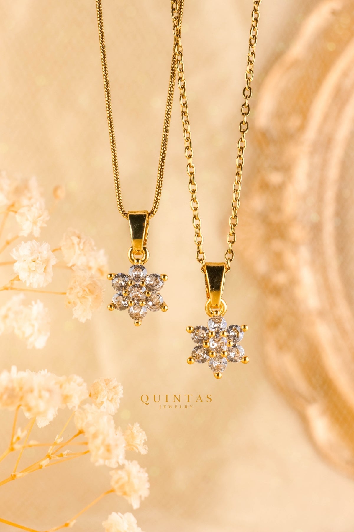 Crystal Flower Necklace