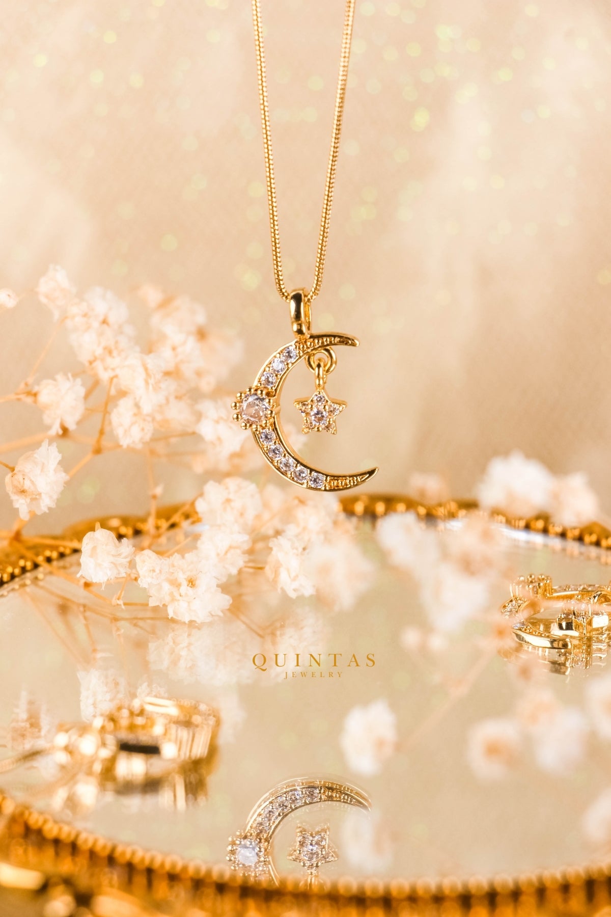 Luna Moon and Star Necklace