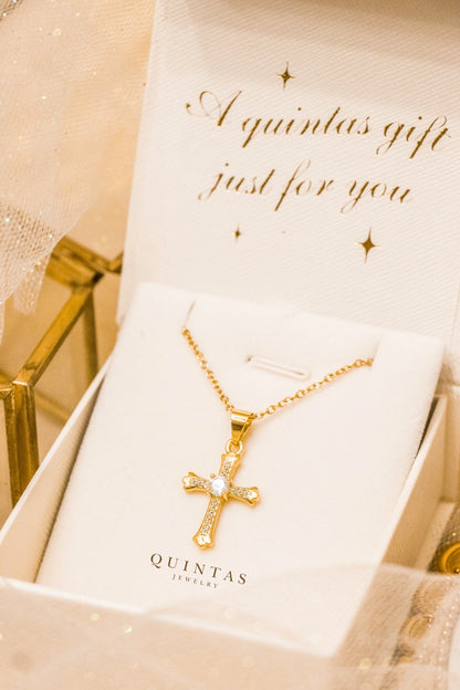 Faith Cross Diamond Necklace